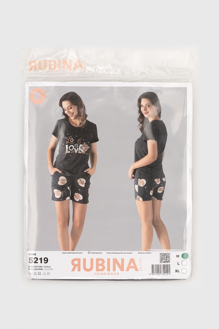 Фото Пижама женская RUBINA 5219 XL Серый (2000990483379A)