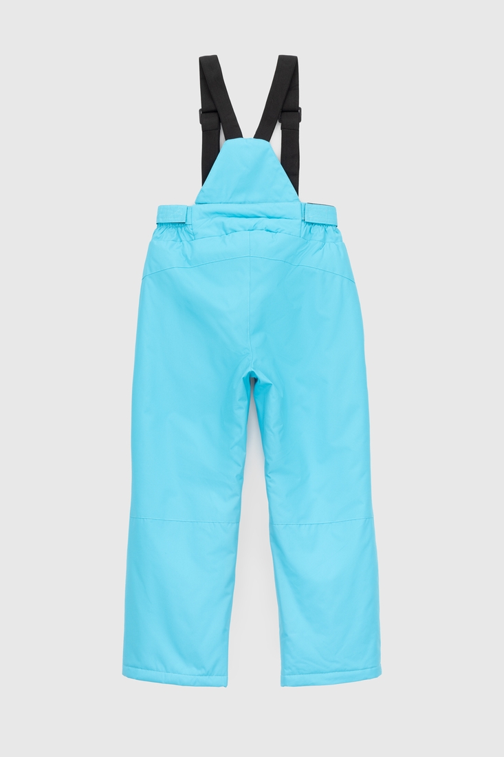 Фото Штани на шлейках для дівчинки B-32 140 см Блакитний (2000989626343W)