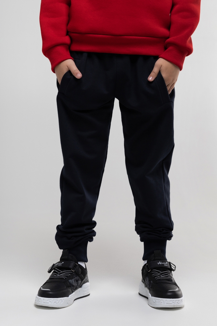 Фото Спортивные штаны однотонные для мальчика Atescan 2211 152 см Синий (2000990057914D)
