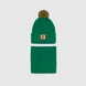 Набір шапка+снуд для хлопчика Talvi Рекс 48-56 Зелений (2000990107060D) Фото 1 з 9