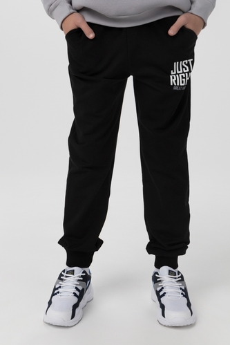 Фото Спортивные штаны с принтом для мальчикаDeniz 600 164 см Черный (2000990123879D)