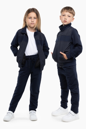 Фото Спортивный костюм (кофта, штаны) детский Rafiki 1033 140 см Синий (2000989838982D)