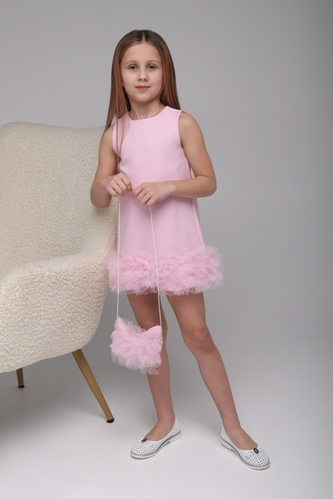 Фото Платье для девочки с принтом 23255 Wecan 110 см Розовый (2000989428039D)