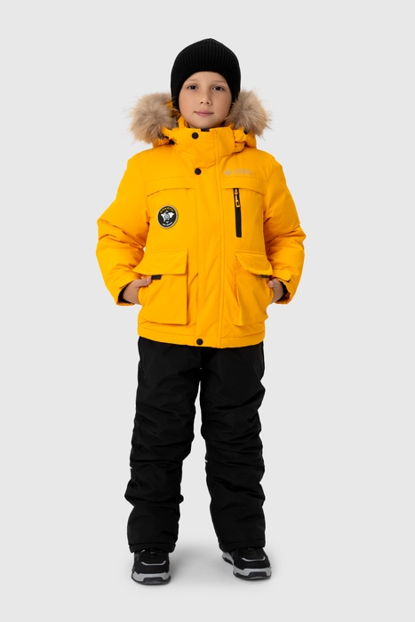 Комбинезон для мальчика T-938 куртка + штаны на шлейках 98 см Желтый(2000989625193W) купить в Украине