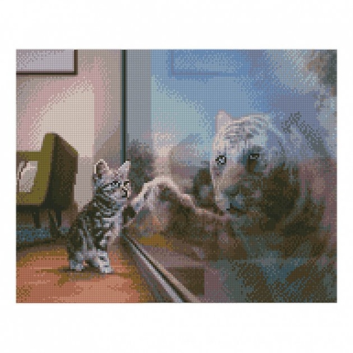 Фото Алмазная картина FA40710 «Будущий тигр», размером 40х50 см (4823113800895)