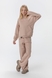 Костюм (худі+штани) для дівчинки Viollen 2192 128 см Бежевий (2000990147776D) Фото 1 з 21