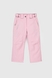 Штани на шлейках для дівчинки D-29 110 см Рожевий (2000989625858W) Фото 3 з 10
