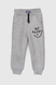 Спортивні штани для хлопчика манжет з принтом Atescan 19805 104 см Сірий (2000990208026W) Фото 1 з 6