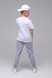 Спортивні штани для хлопчика з принтом Pitiki 1006-3 176 см Світло-сірий (2000989523680D) Фото 5 з 13