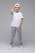 Спортивні штани для хлопчика з принтом Pitiki 1006-3 158 см Світло-сірий (2000989523642D) Фото 4 з 13