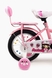 Велосипед (сталевий сплав),14" діаметр колеса 200824643 Рожевий (2000904264841) Фото 3 з 5