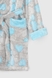 Халат теплий для дівчинки POLAR Серця СГ M Сіро-блакитний (2000990215178A) Фото 9 з 11