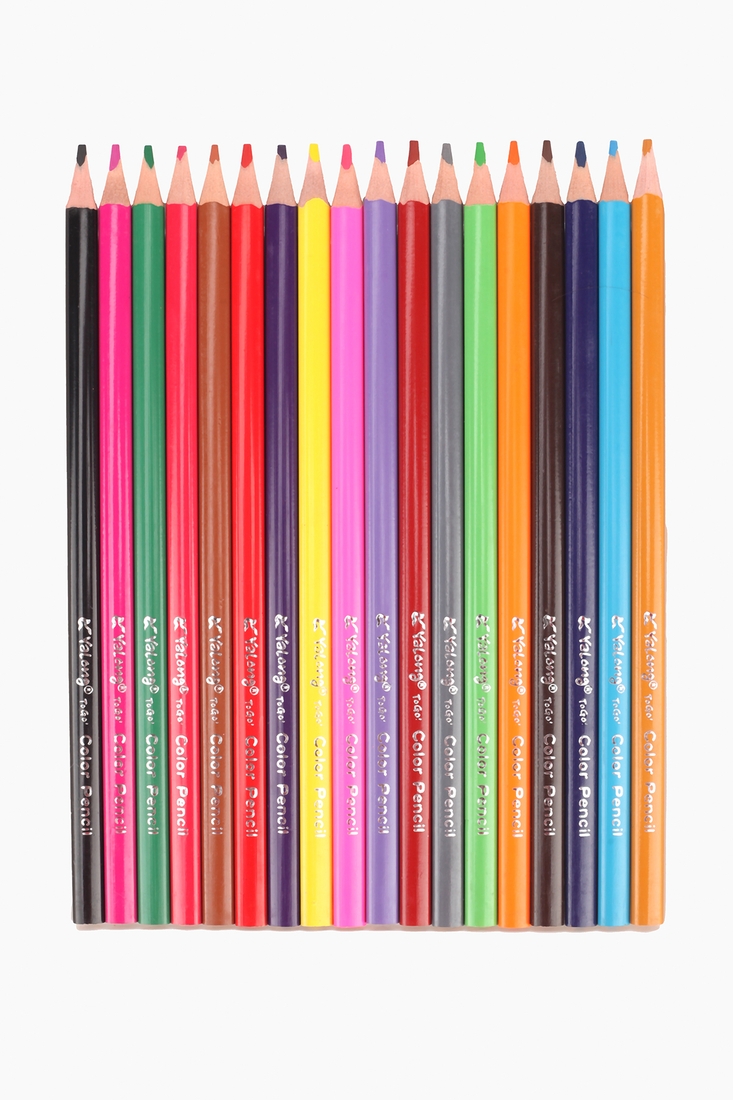 Фото Кольорові олівці 18 шт пластик YL211010-18 Рожевий (2000989302193)