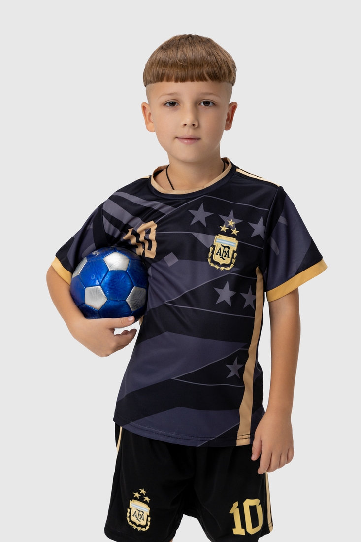 Фото Футбольна форма для хлопчика BLD АРГЕНТИНА MESSI 152 см Чорний (2000990101945А)