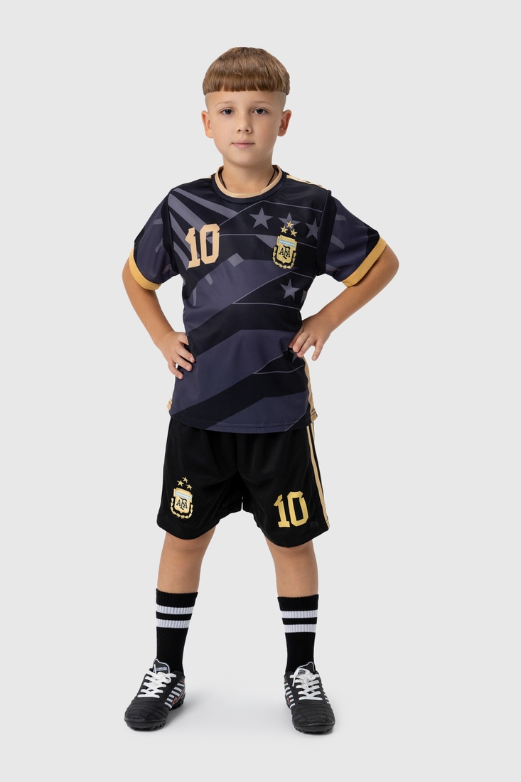 Фото Футбольна форма для хлопчика BLD АРГЕНТИНА MESSI 152 см Чорний (2000990101945А)