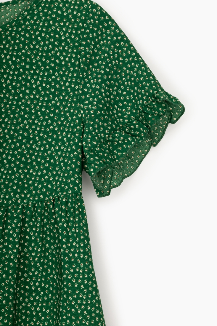 Фото Платье с узором женское W23-11 S Зеленый (2000989402671S)