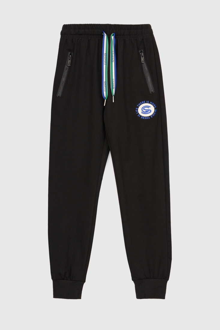 Фото Спортивні штани для хлопчика Неслухнянки HS-877 170 см Чорний (2000990368485D)