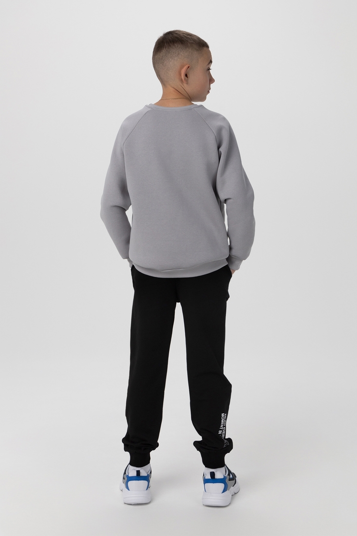 Фото Спортивні штани з принтом для хлопчикаDeniz 600 164 см Чорний (2000990123879D)