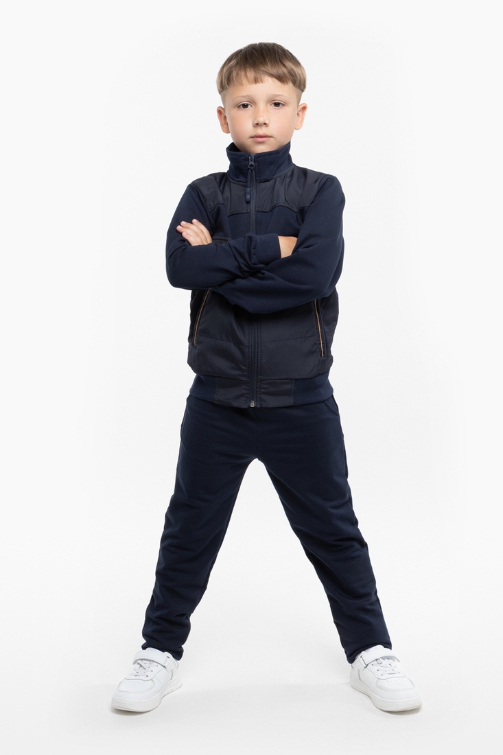 Фото Спортивний костюм (кофта, штани) дитячий Rafiki 1033 140 см Синій (2000989838982D)