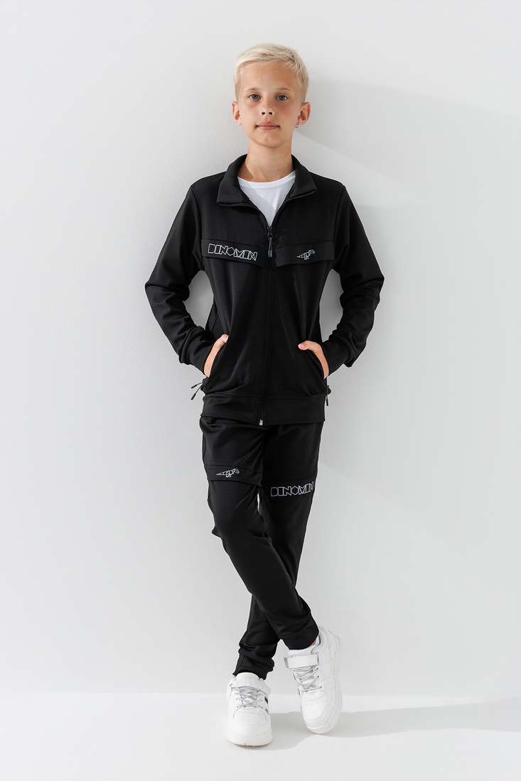 Фото Спортивний костюм (кофта+штани) для хлопчика Niki Life 888 116 см Чорний (2000990570758W)