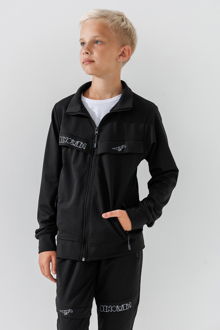Фото Спортивний костюм (кофта+штани) для хлопчика Niki Life 888 116 см Чорний (2000990570758W)