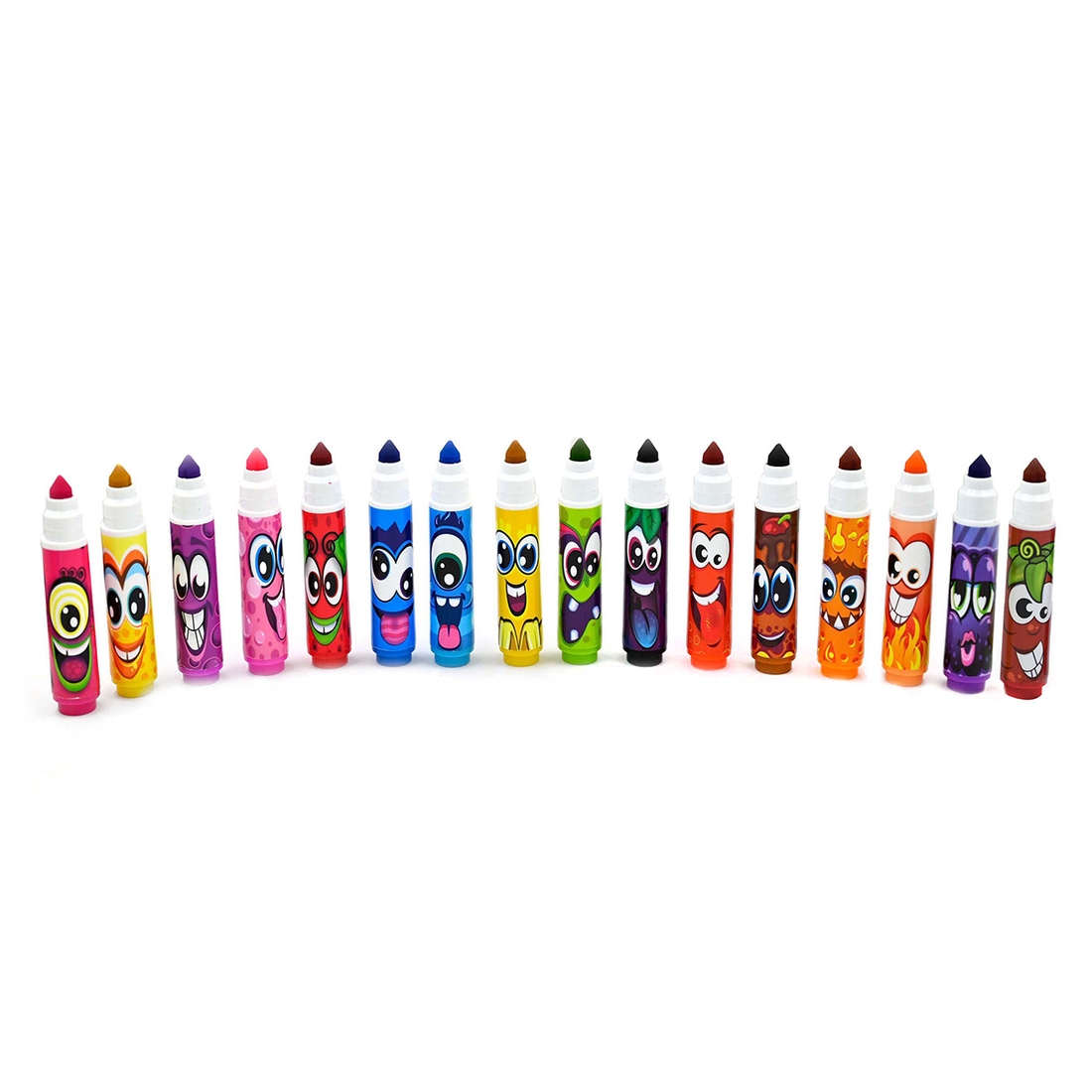 Фото Набор ароматных минимаркеров для рисования – ЯРКИЕ АРОМАТЫ 16 цветов Scentos 16755 Разноцветный (8463760167550)