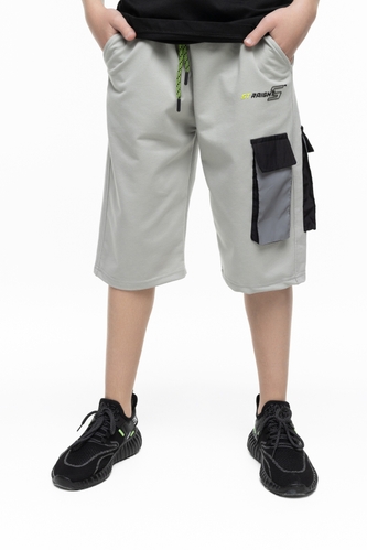 Фото Капрі з принтом для хлопчика X-SHOW 11206 176 см Світло-сірий (2000989446507S)