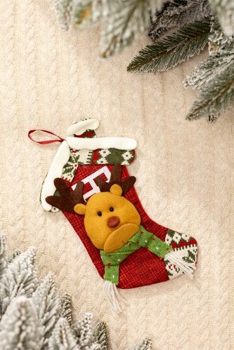 Фото Шкарпетка різдвяна "Олень" XD52661 Різнокольоровий (2000990248343)(NY)(SN)