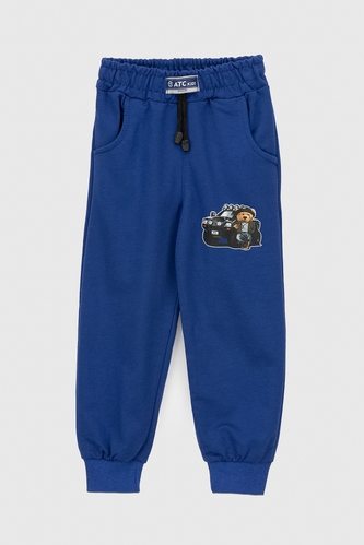 Фото Спортивні штани з принтом для хлопчика Atescan 804 98 см Електрік (2000990131355D)