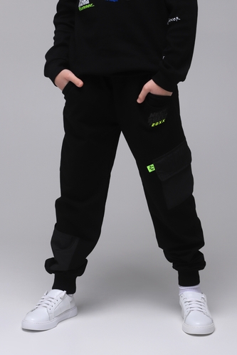 Фото Спортивні штани для хлопчика однотонні X-SHOW 11199 176 см Чорний (2000989445647)