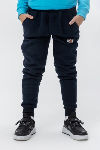 Фото Спортивные штаны с принтом для мальчика Pitiki 2001-1 128 см Темно-синий (2000990094292W)
