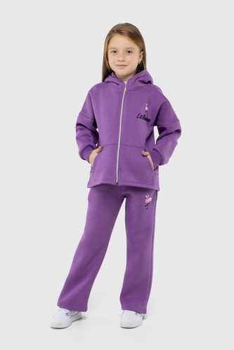 Фото Спортивний костюм (худі, штани) для дівчинки Ecrin 4610 128 см Фіолетовий (2000990093394W)