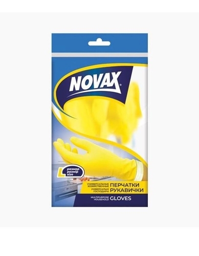 Перчатки резиновые NOVAX упрочнены L (9556073103434)