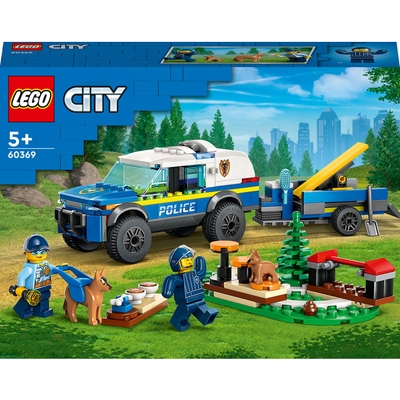Конструктор LEGO City Мобільний майданчик для дресування поліцейських собак 60369 (5702017416298)