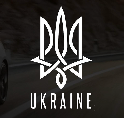 Фото Наліпка на авто Ukraine 17 х 10 см Різнокольоровий (2000988984840)