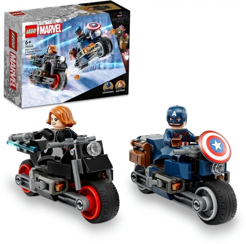 Конструктор LEGO Marvel 76260 Мотоцикли Чорної Вдови й Капітана Америка (5702017419763)