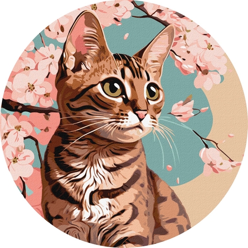 Фото Набор для росписи по номерам "Волшебный котенок" Идейка KHO-R1012 39 см (4823104349334)