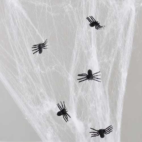 Фото Набір пластикових павуків YES 973652 2,5 см, 50 шт, чорні (4820253260299)