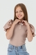 Блуза однотонна для дівчинки Perix 5003 116 см Бежевий (2000990479907D) Фото 3 з 10