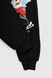 Спортивні штани з принтом для хлопчика Pitiki 9791 Ведмедик 110 см Чорний (2000990046741W) Фото 4 з 6