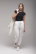 Спортивні штани жіночі 23-1410 L/XL Білий (2000989374152D) Фото 3 з 9