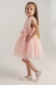 Сукня бальна з візерунком для дівчинки Wecan 24148 110 см Персиковий (2000990342997A) Фото 2 з 14