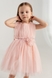 Сукня бальна з візерунком для дівчинки Wecan 24148 110 см Персиковий (2000990342997A) Фото 1 з 14
