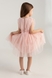 Сукня бальна з візерунком для дівчинки Wecan 24148 110 см Персиковий (2000990342997A) Фото 7 з 14