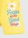 Костюм футболка+шорты для девочки Baby Show 16408 110 см Желтый (2000990474117S) Фото 13 из 15