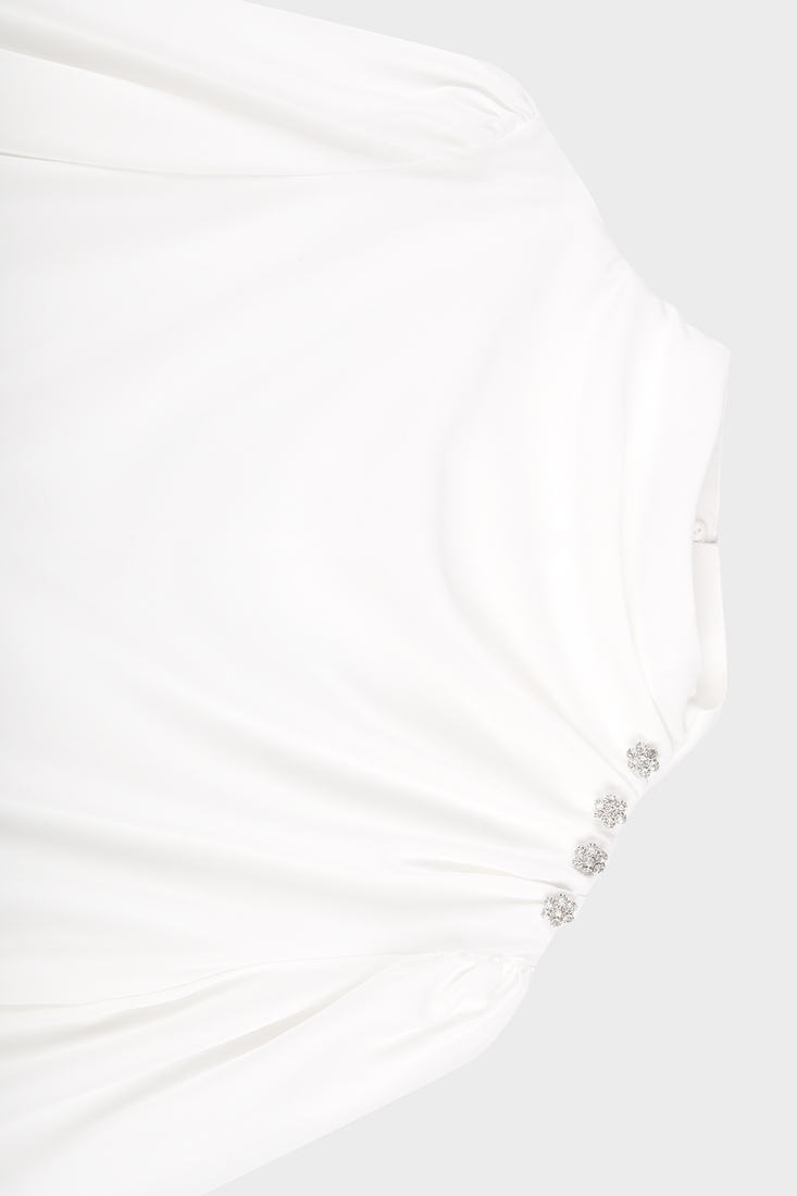 Фото Блуза жіноча однотонна Sateen 552-1505 S Білий (2000989512721D)