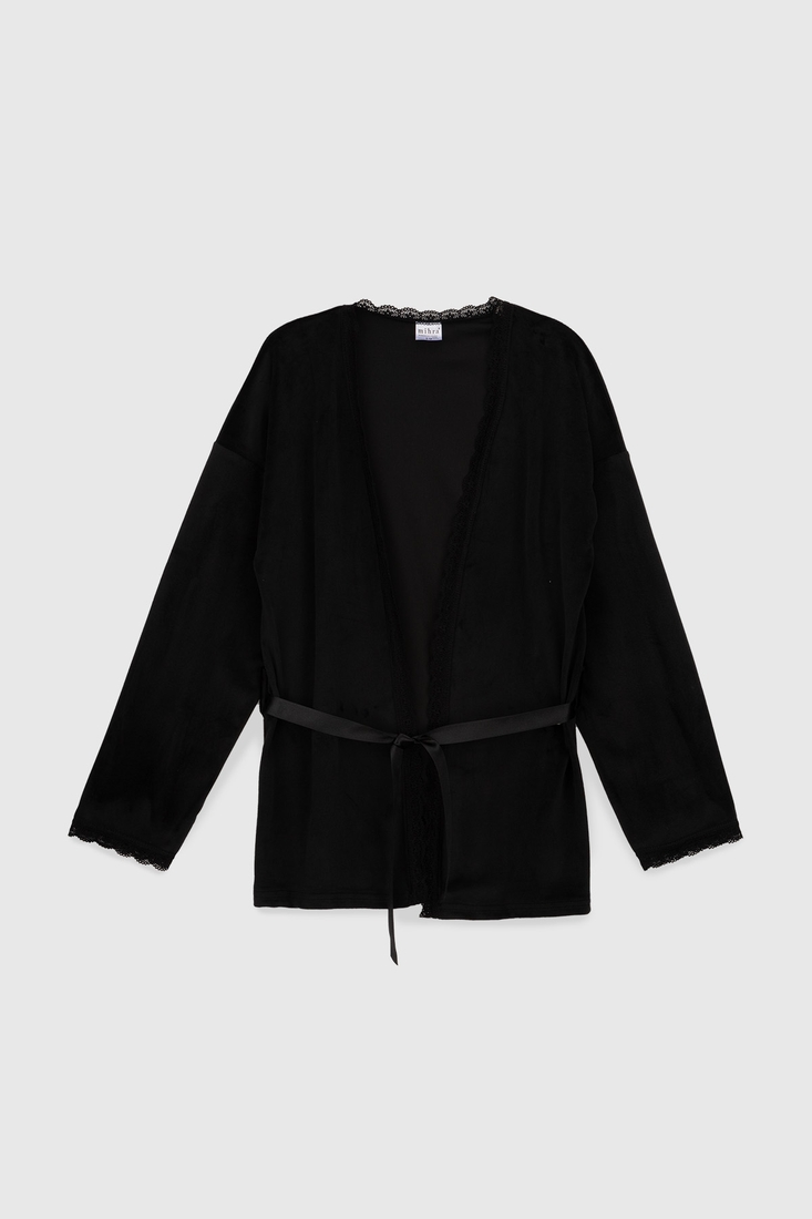Фото Комплект халат+піжама жіночий Mihra 13402-1 2XL Чорний (2000990159793A)