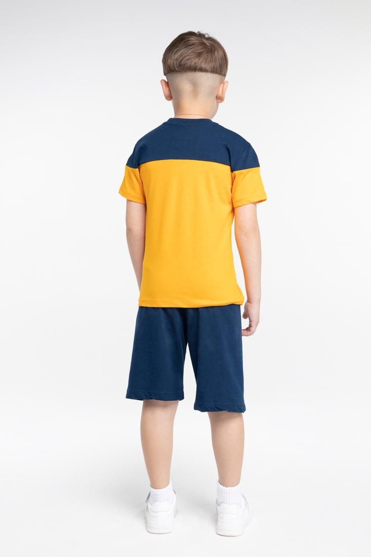 Фото Костюм футболка+шорты для мальчика Hees HS-78 134 см Оранжевый (2000989700722S)