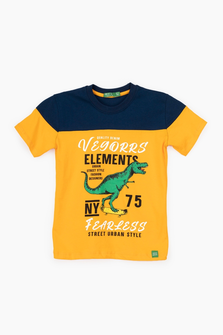 Фото Костюм футболка+шорти для хлопчика Hees HS-78 104 см Помаранчевий (2000989700692S)
