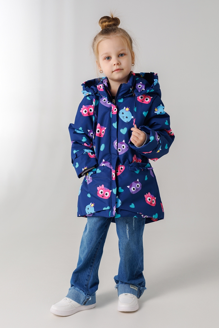 Фото Куртка для дівчинки B-2323 104 см Темно-синій (2000990257024D)